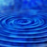 Water with ripples expanding outward