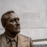 Statue of Franklin Delano Roosevelt outside the National World War II Museum. Photo credit: Jessica Tan, Unsplashed, whaleitsjessica
