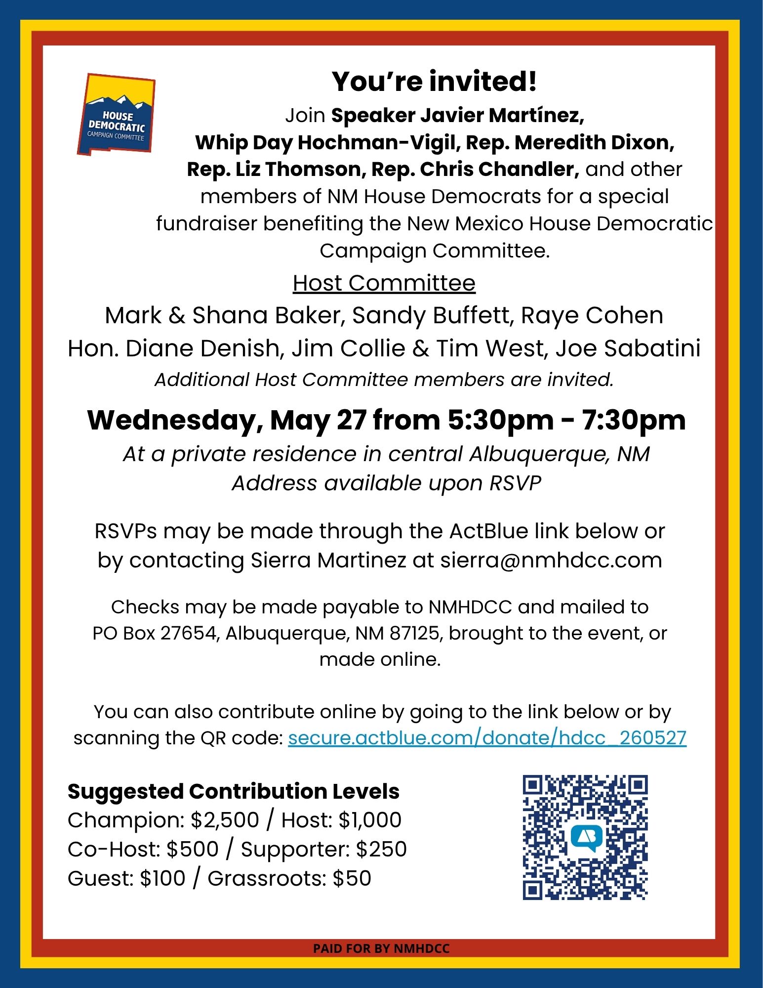 Albuquerque Fundraiser for the NMHDCC