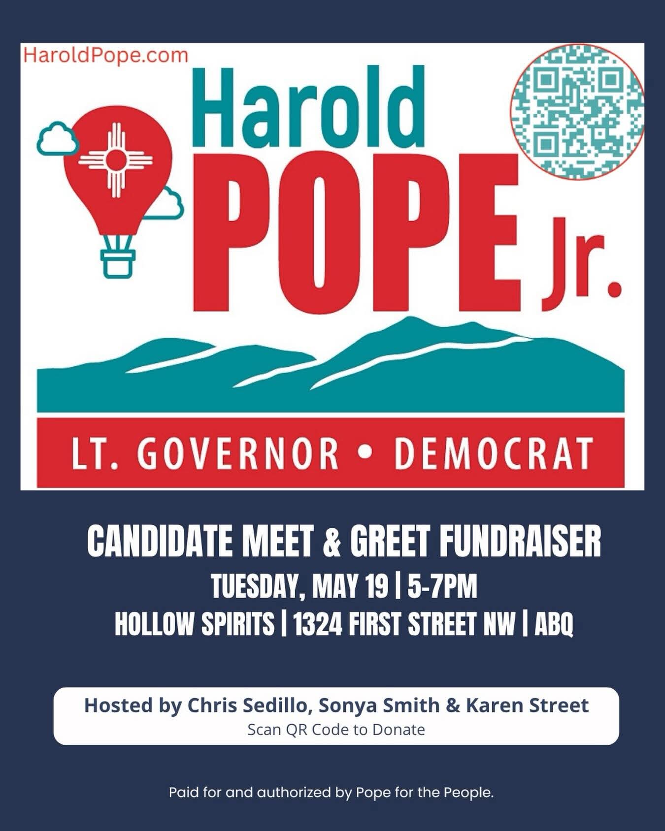 Candidate Meet & Greet Fundraiser for Harold Pope Jr.