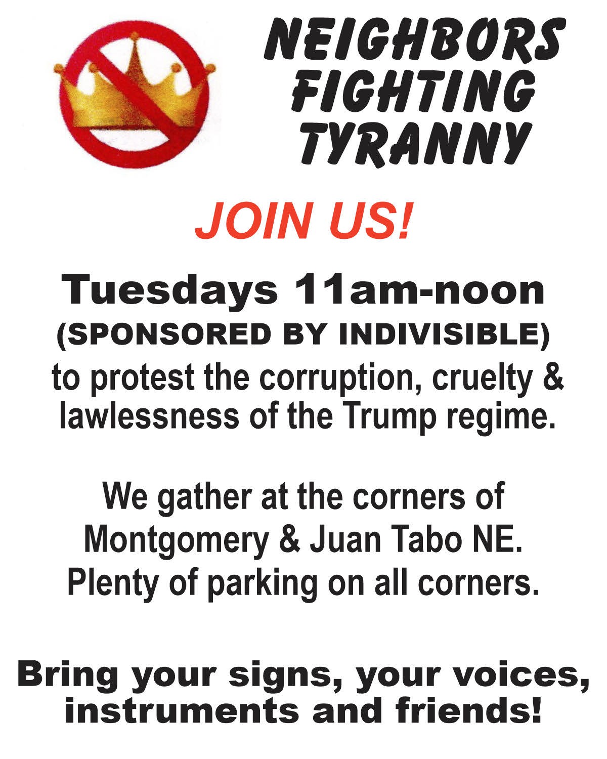 Neighbors Fighting Tyranny