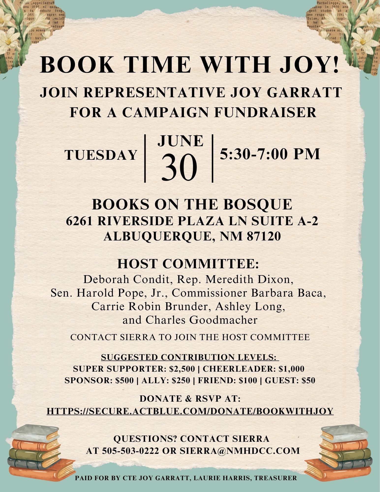 Book with Joy!