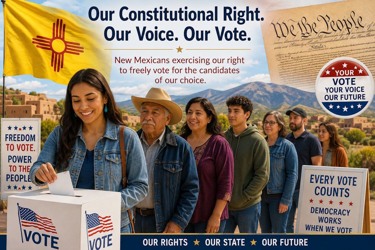 New Mexico Citizens exercising their Right to Vote Image