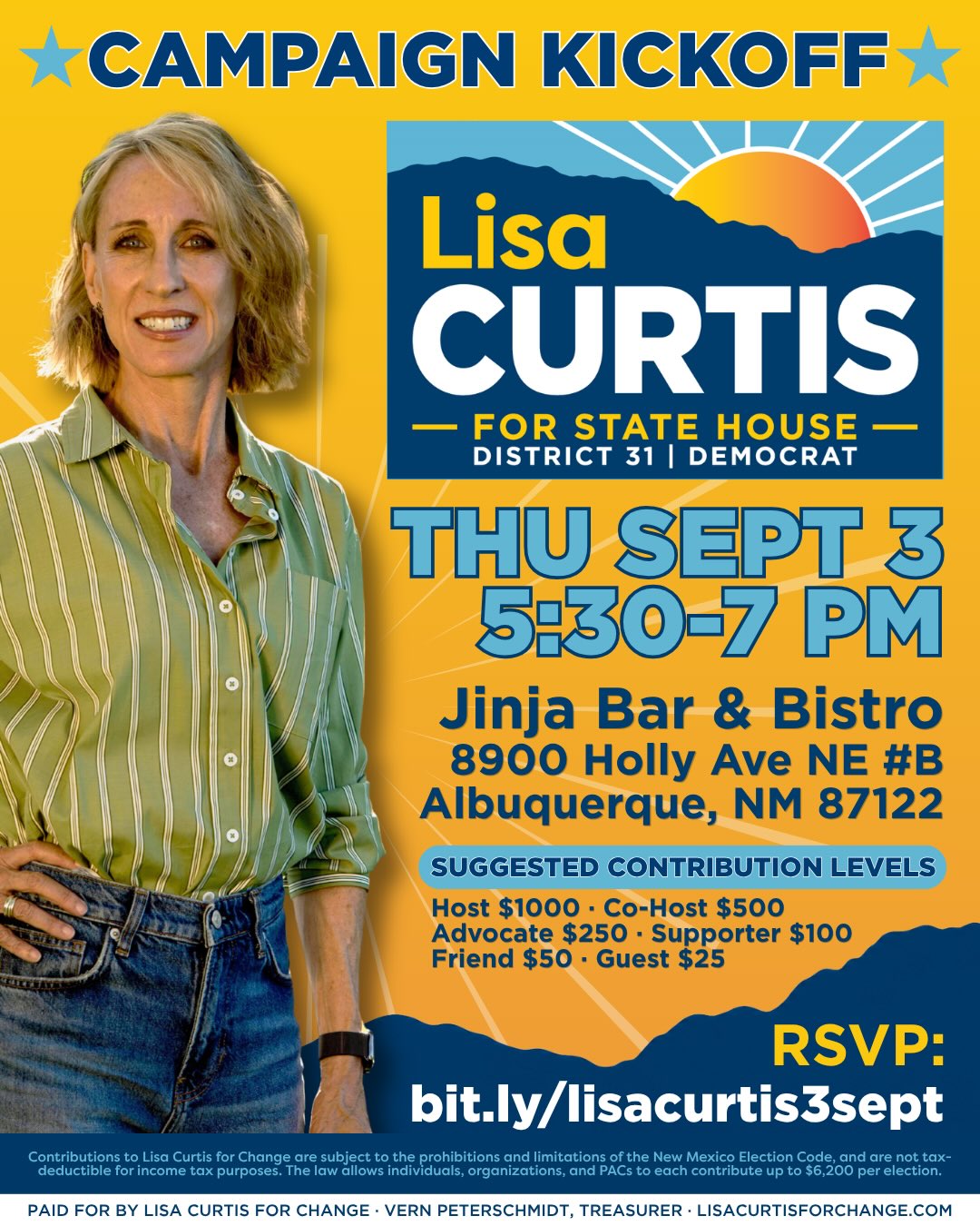 Let's go! Join Us for Lisa Curtis’s Campaign Kickoff!