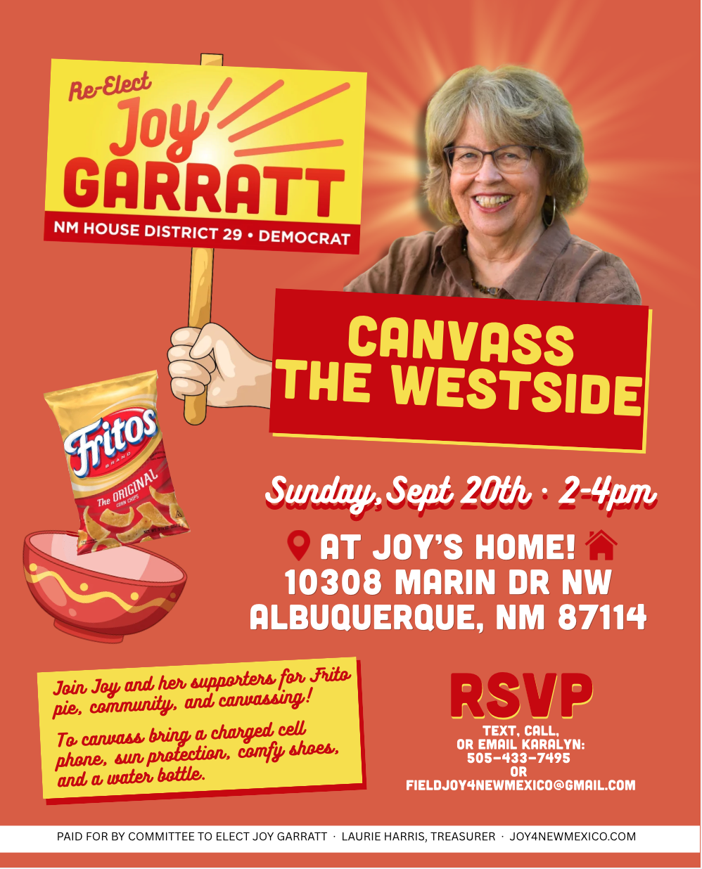 Canvass for Rep. Joy Garratt