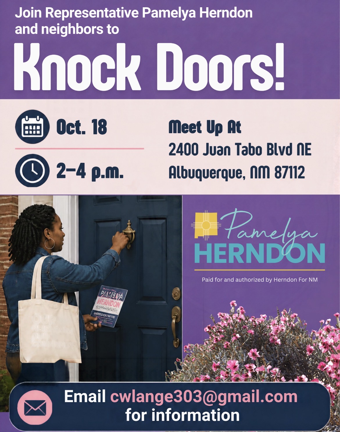 Knock Doors With Pamelya Herndon