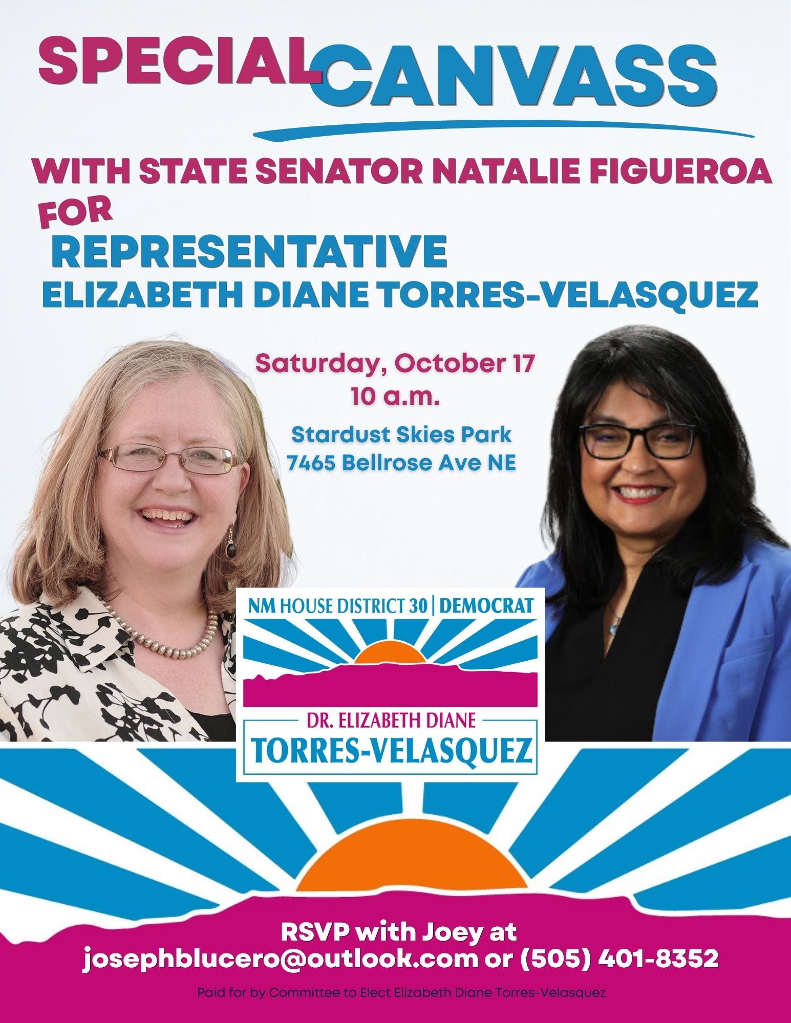 Special Canvass with Sen. Natalie Figueroa
